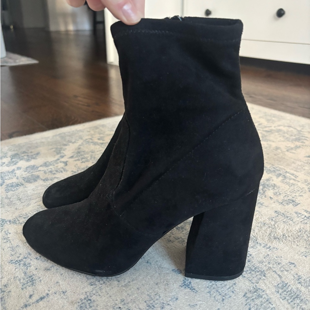 Steve Madden Black Ankle Booties
